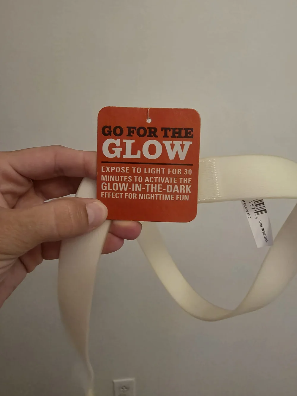 Cream Nylon Dog Leash with Padded Handle